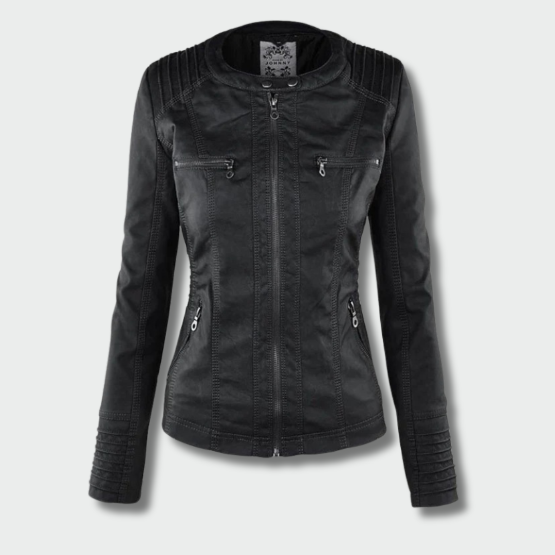 Gabija™ – Elegantiška Odinė Striukė Rudenįa