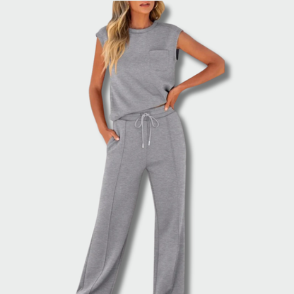 Sandra™ – Dviejų dalių rudeninis elegantiškas kostiumėlis