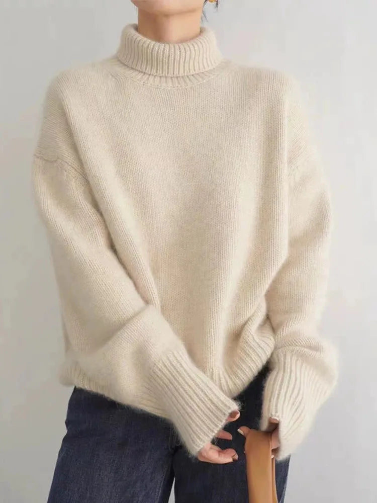Pull Col Roulé Élégant et Intemporel