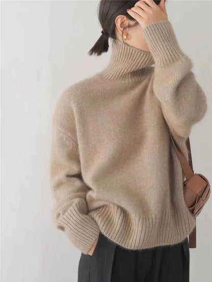Pull Col Roulé Élégant et Intemporel