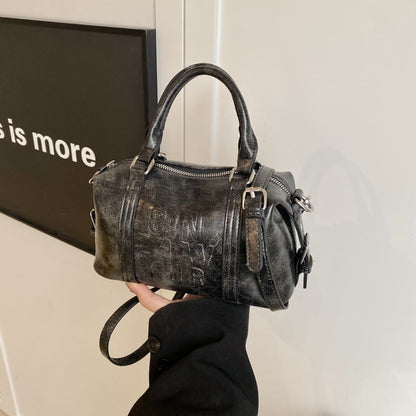 Sac messager à bandoulière assorti, style rétro et tendance