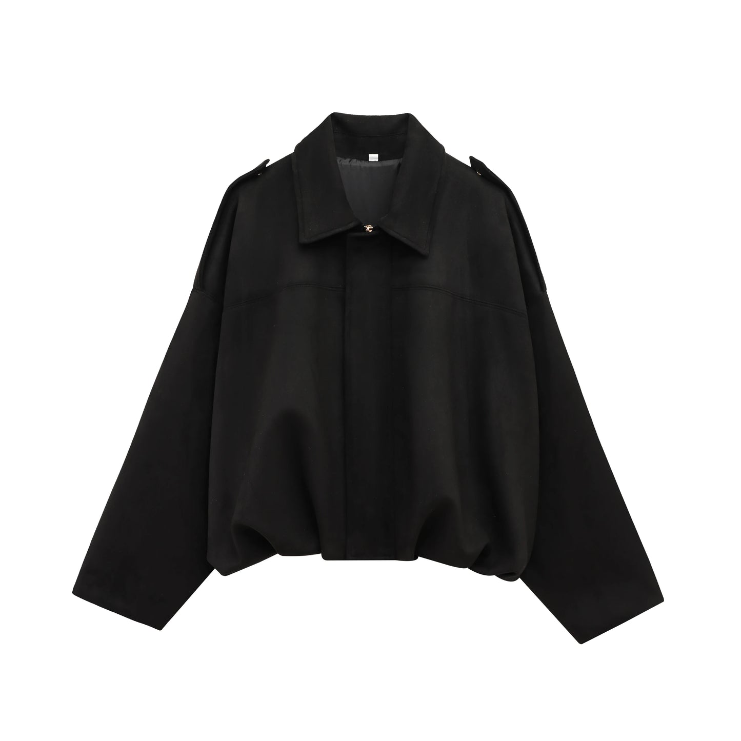 Veste oversize en daim avec col