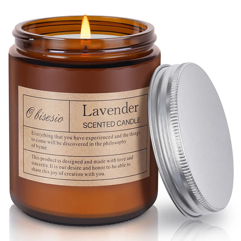 Bougie d’Aromathérapie en Cire de Soja – Obisesio