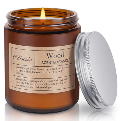 Bougie d’Aromathérapie en Cire de Soja – Obisesio
