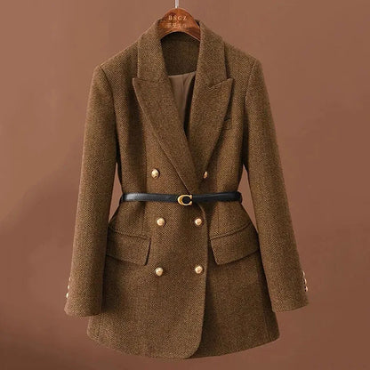 Veste en laine à double boutonnage