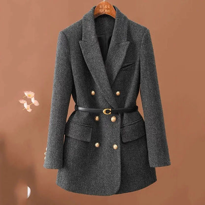Veste en laine à double boutonnage