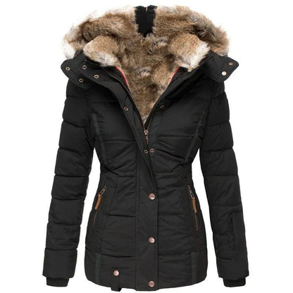 Manteau d'hiver chaud avec doublure en fourrure