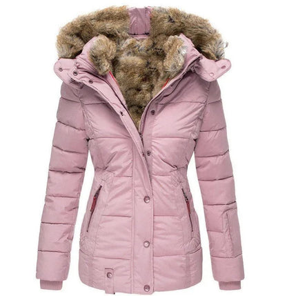 Manteau d'hiver chaud avec doublure en fourrure