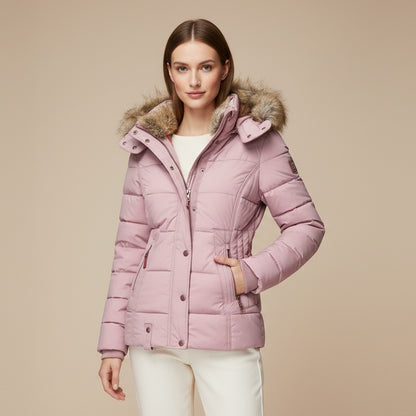 Manteau d'hiver chaud avec doublure en fourrure