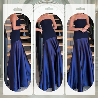 💃Elégante robe longue épaules nues en A-ligne